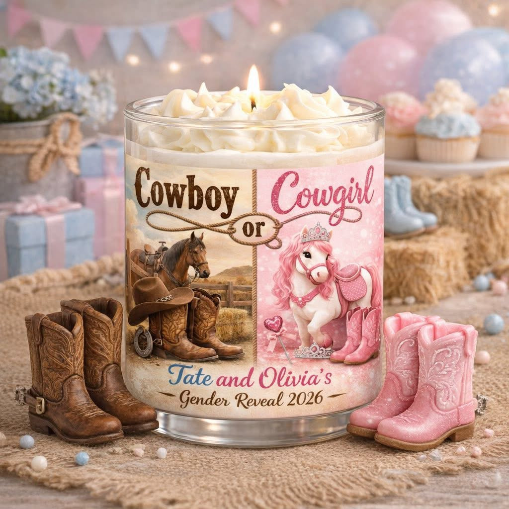 Gender Reveal Candle