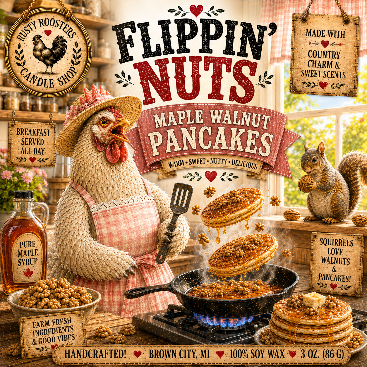 Maple Walnut Pancakes