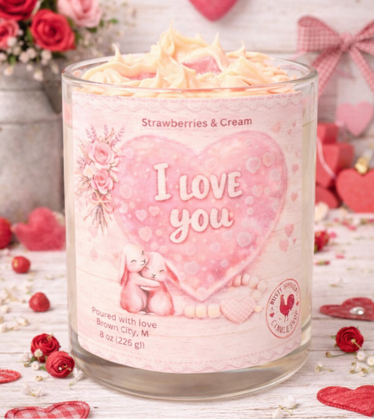 I Love you — Valentines Day Candle & wax Melts