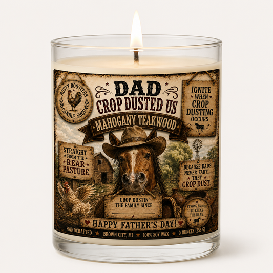 Dad Crop Dusted Us Candle & Wax Melts