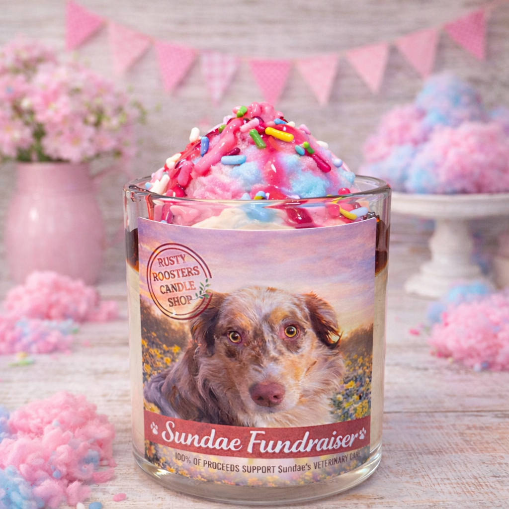 Sundae Fundraiser Candle