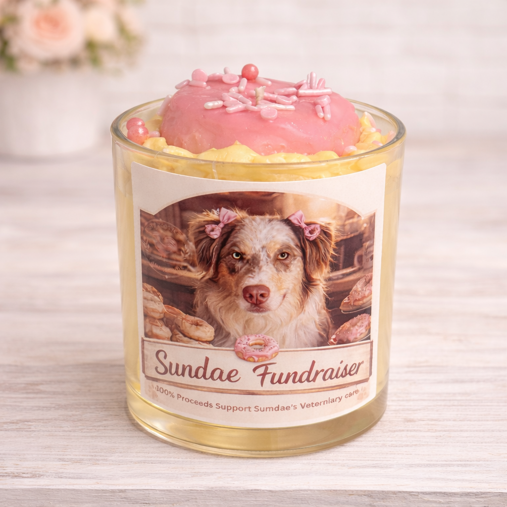 Sundae Fundraiser Candle