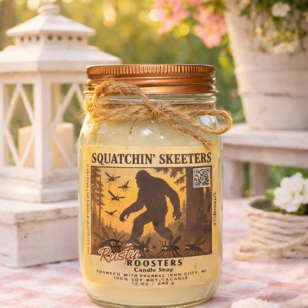 Squatchin’ Skeeters Citronella Candles